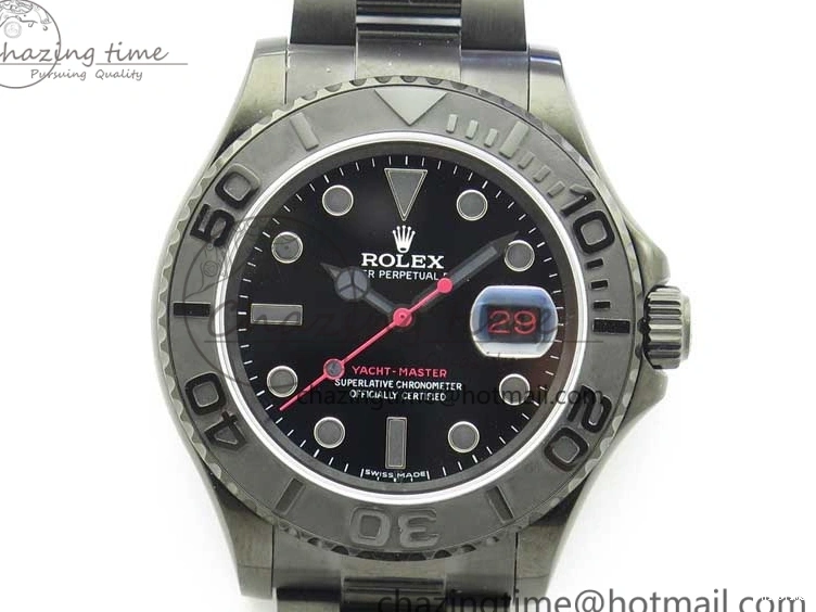 MiroTime 0901 EasyCare Yacht-Master 116622 DLC VRF Best Edition Black Dial on DLC Bracelet VR 2918